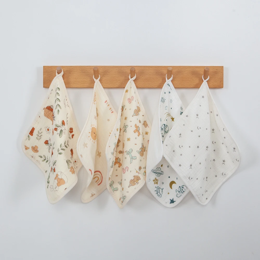 Baby Wash Towel 25*25Cm Newborn Blanket For Girls Boys Wash Face Handkerchief Reusable Soft Cotton Gauze Saliva Towel