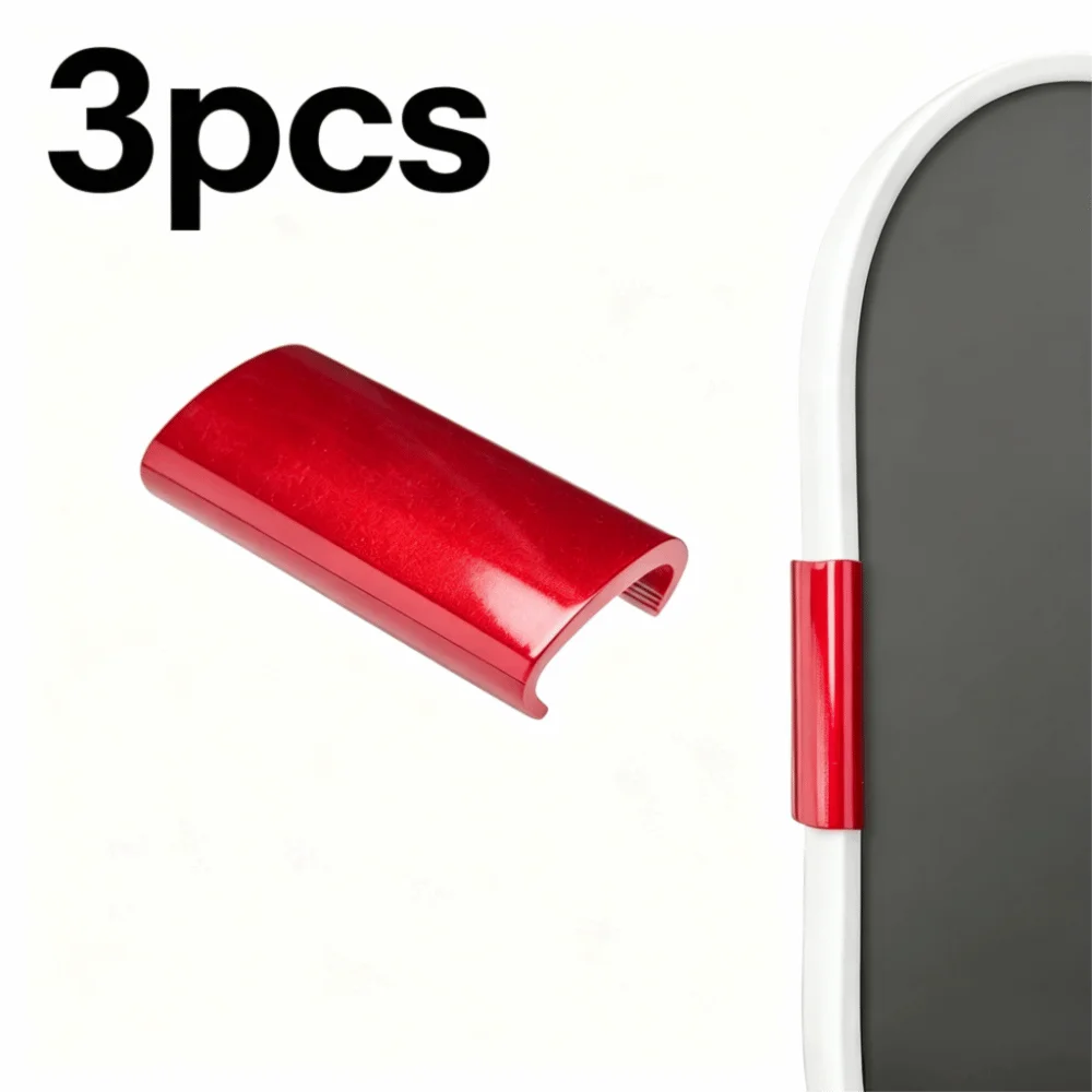 3Pcs Weighted Blocks Pickleball Paddle Edge Protector Decorative Colorful Shock Absorption Edge Protector Clips 16mm Fit