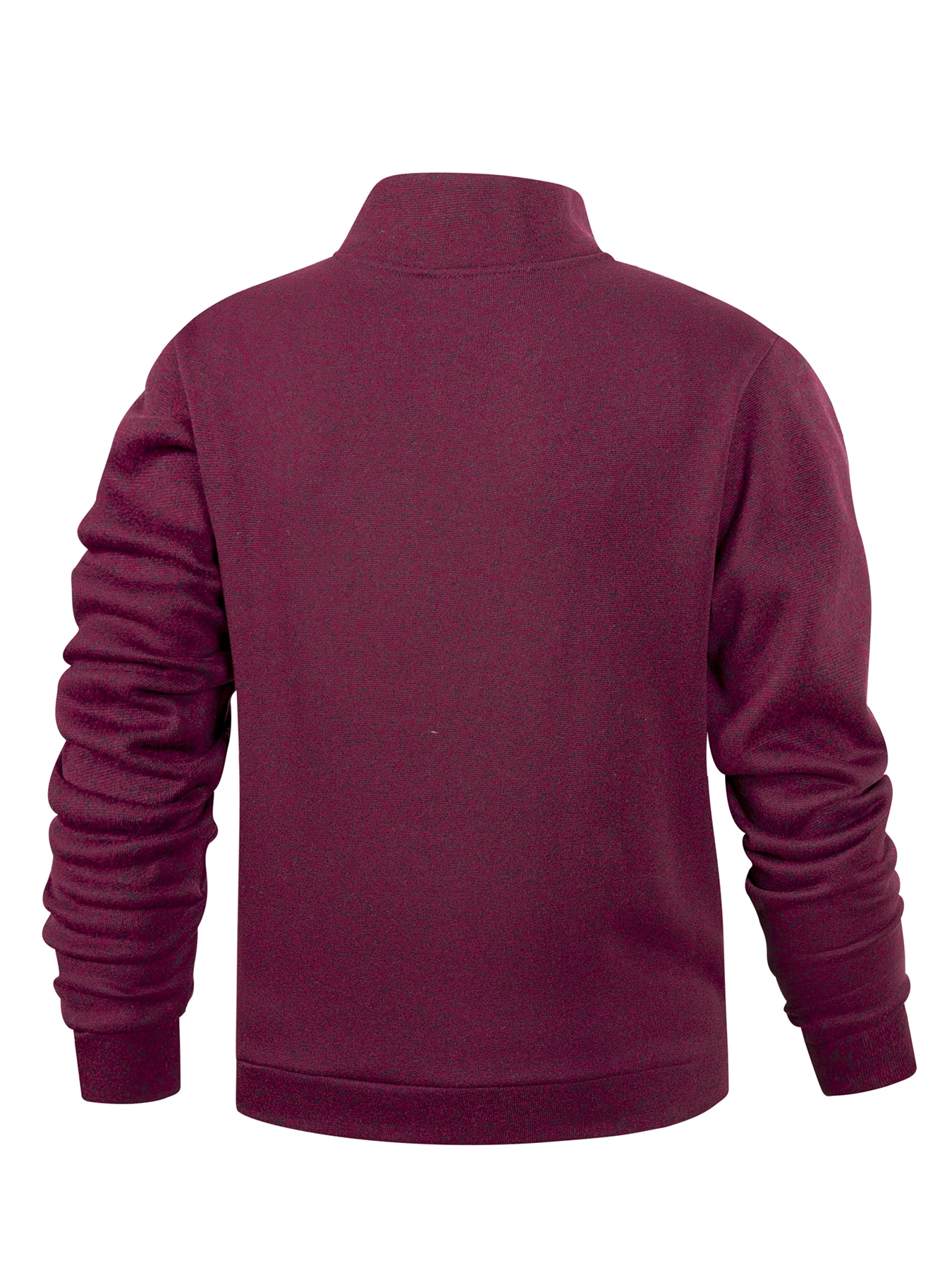 Men Cold Weather Hooded Zip Jacket Relax Fit Long Sleeve Hood Coat Windproof Rib Edge Outerwear for Hiking Travel Daily Wear