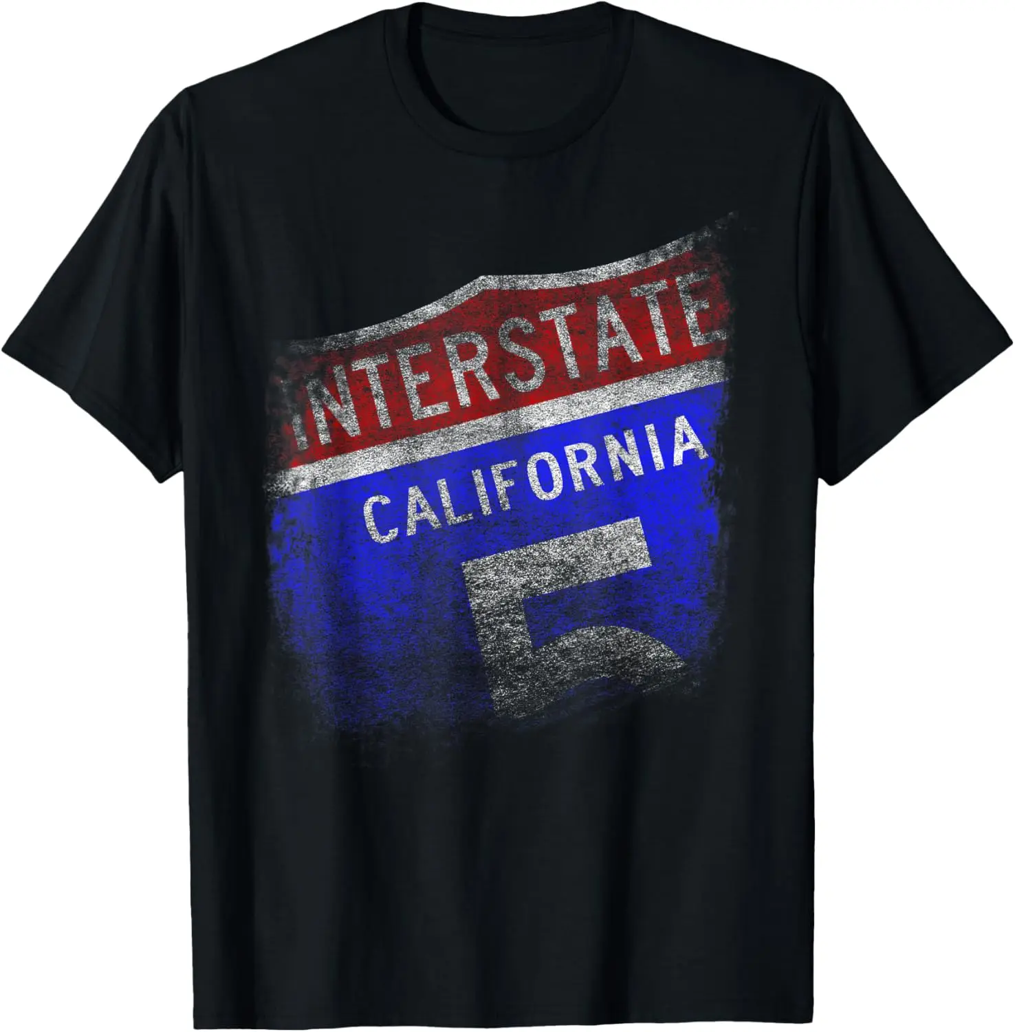 I Love California Interstate 5 Freeway Sign T-Shirt Road