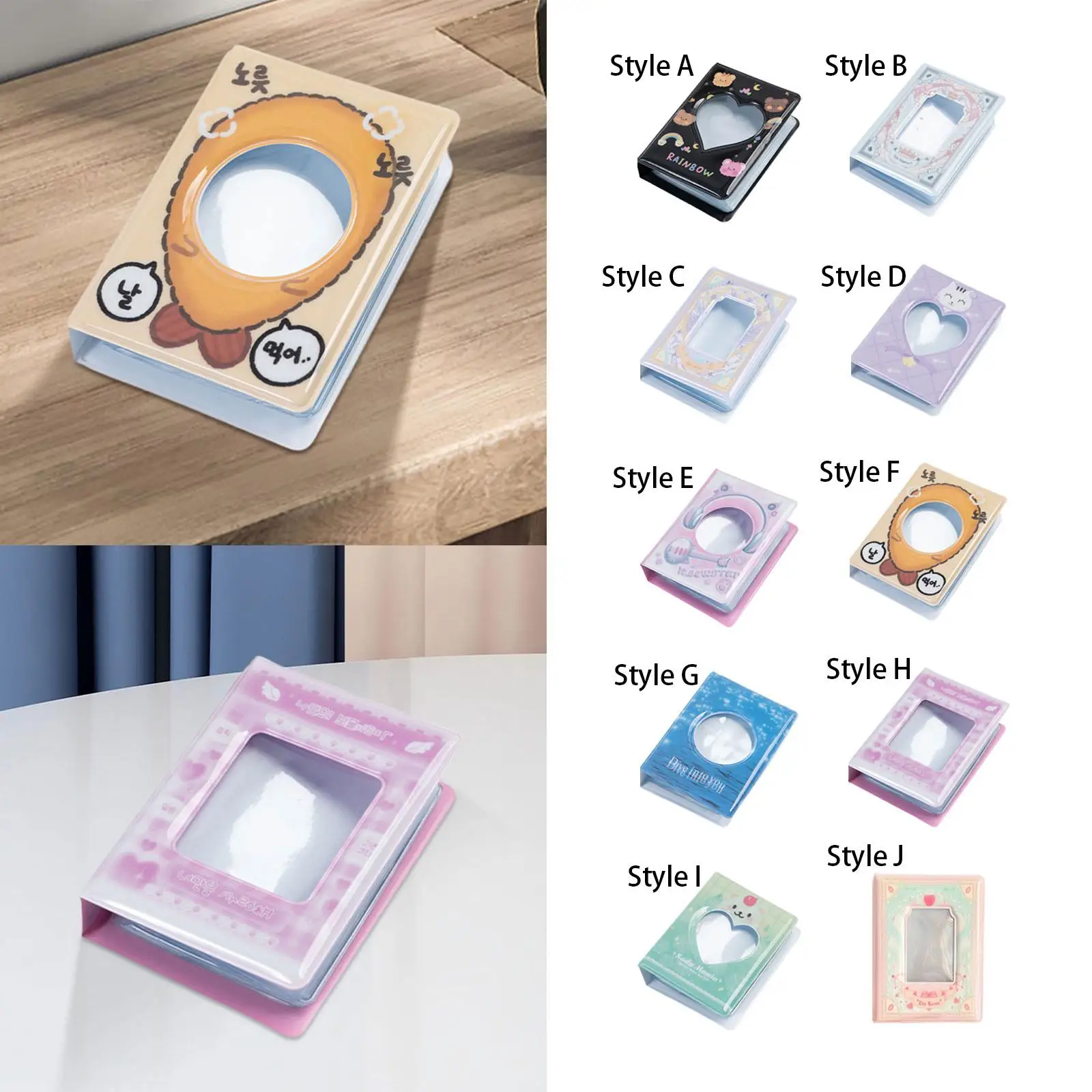 กระเป๋าเก็บบัตรภาพถ่ายขนาดเล็ก2-6แพ็ค3นิ้วน่ารักสำหรับ