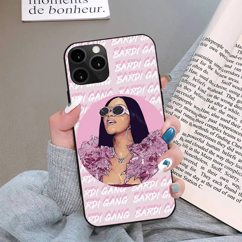 Cardi B America Rapper Phone Case For iPhone 11 12  13 14 Mini 6 7 8 PRO XS MAX X XR plus Shell