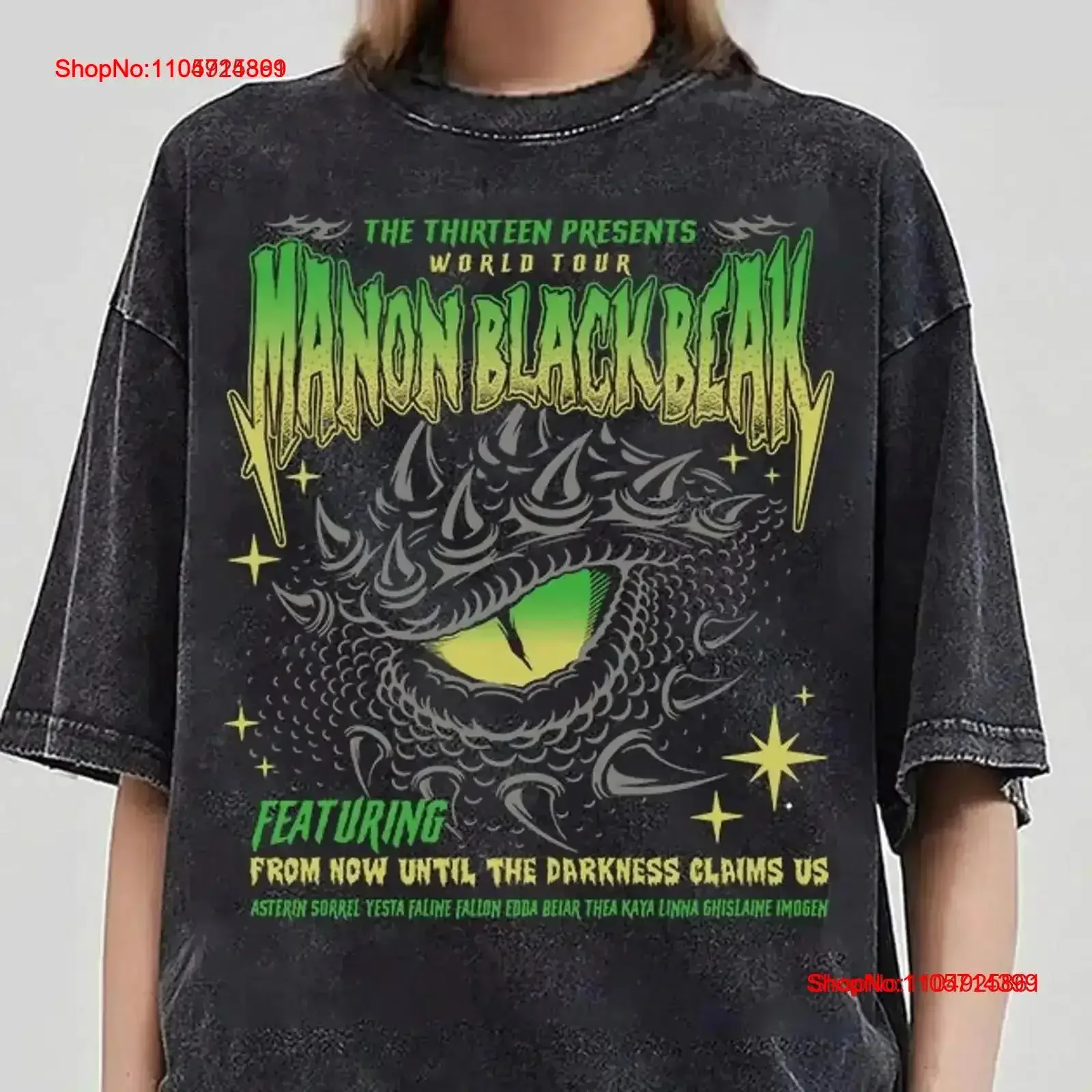 Manon Blackbeak T Shirt Throne of Glass Sarah J Maas Merch Rowan Whitethorn Crescent City The Thirteen vintage Washed Versatile