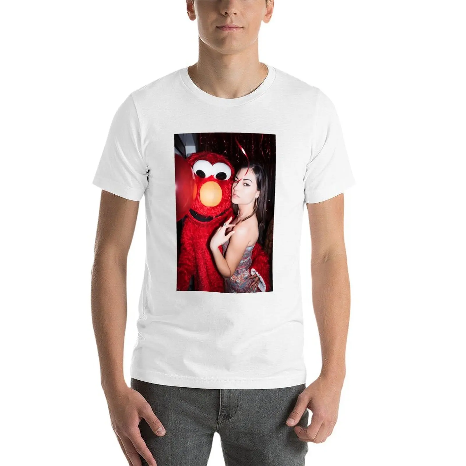 تي شيرت ساشا جراي قطن تي شيرت 100% تي شيرت قطن 100% #4