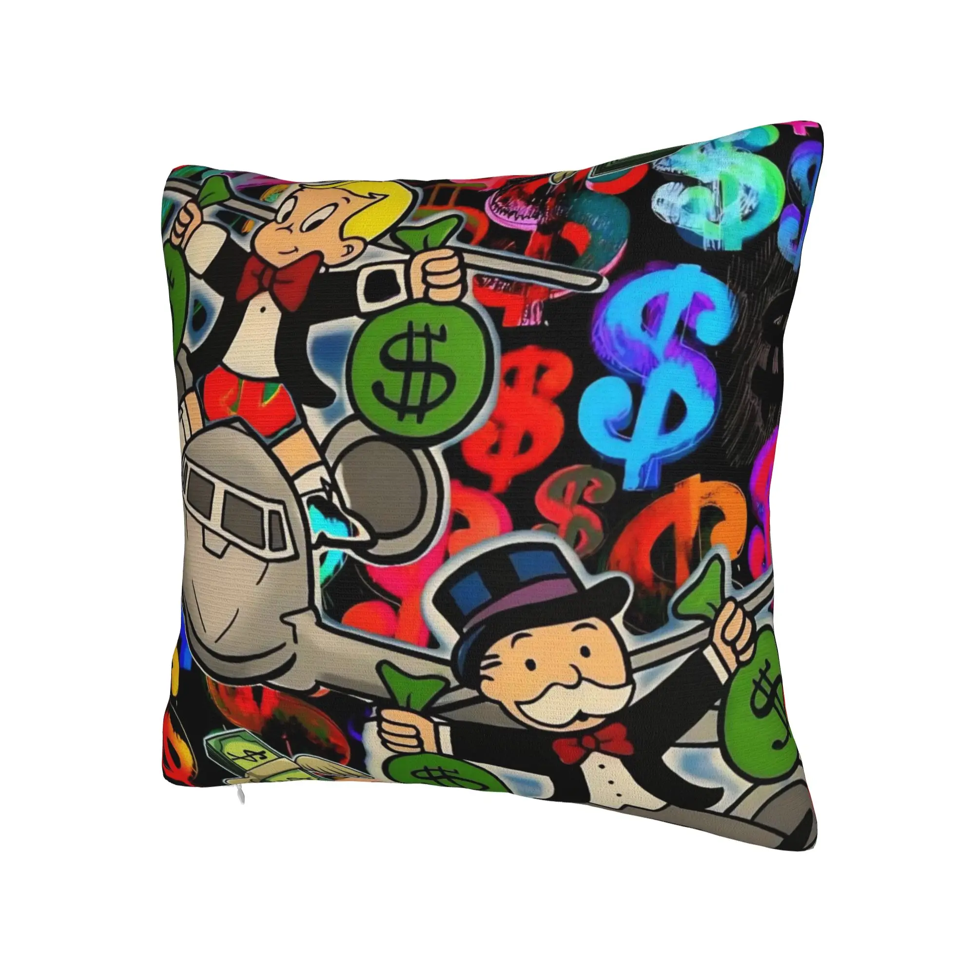 Alec Monopolys Pillowcase Stuff Printing Cushion Cover Decorative  Pillow Case Cover Bedroom Multiple Sizes