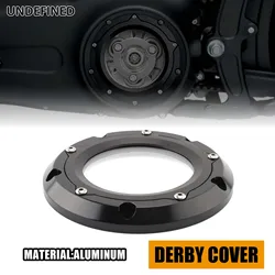For Harley Softail Slim Street Bob Low Rider Fat Bob FLSB Deluxe Breakout 2018-2024 Black Chrome Aluminum Motorcycle Derby Cover