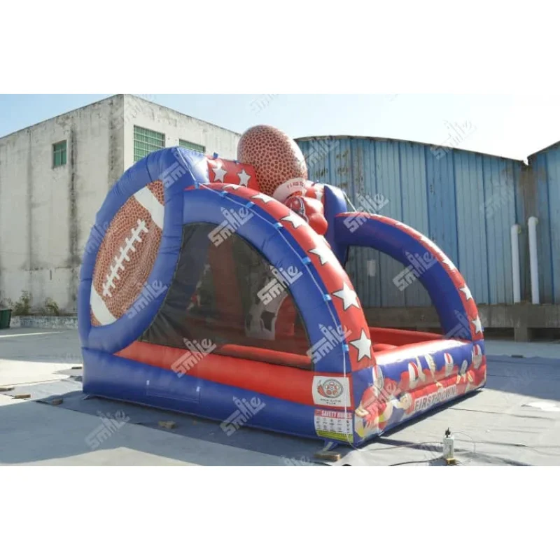 Carnival Party Playing Games Quarterback Soccer Toss the First Down Inflatable Football goal Sport Games