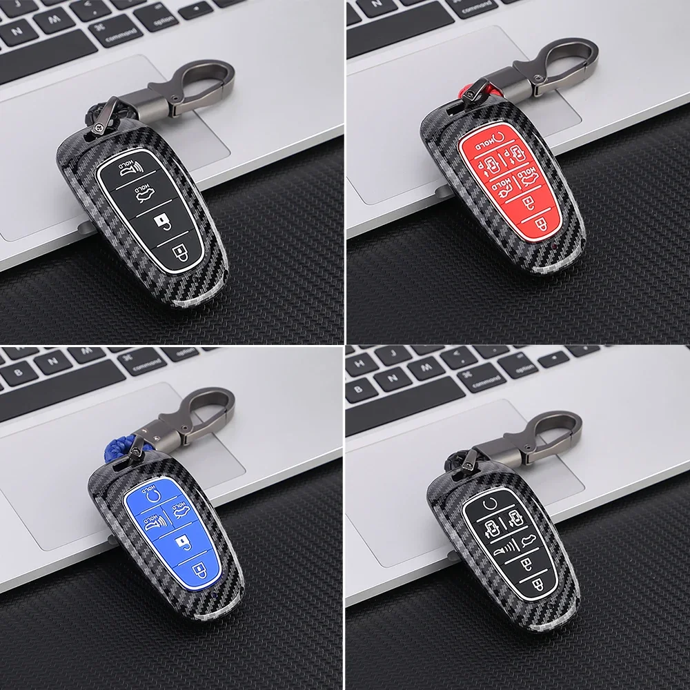 

Car Key Case Cover for Hyundai 5 7 8 Buttons Sonata SelIONIQ 5 NEXO Tucson Sonata 2020 Grandeur 2020 Sonata