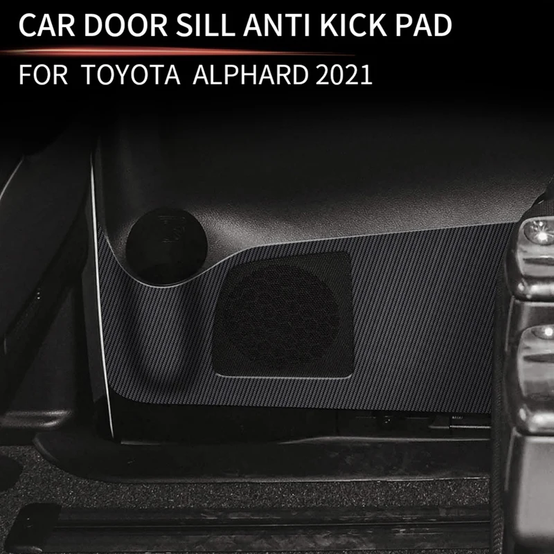 Car Leather Door Protector Pad Door Plank Anti-Kick Pad Anti-Dirty Pad Mat Cover For Toyota Alphard 2022+