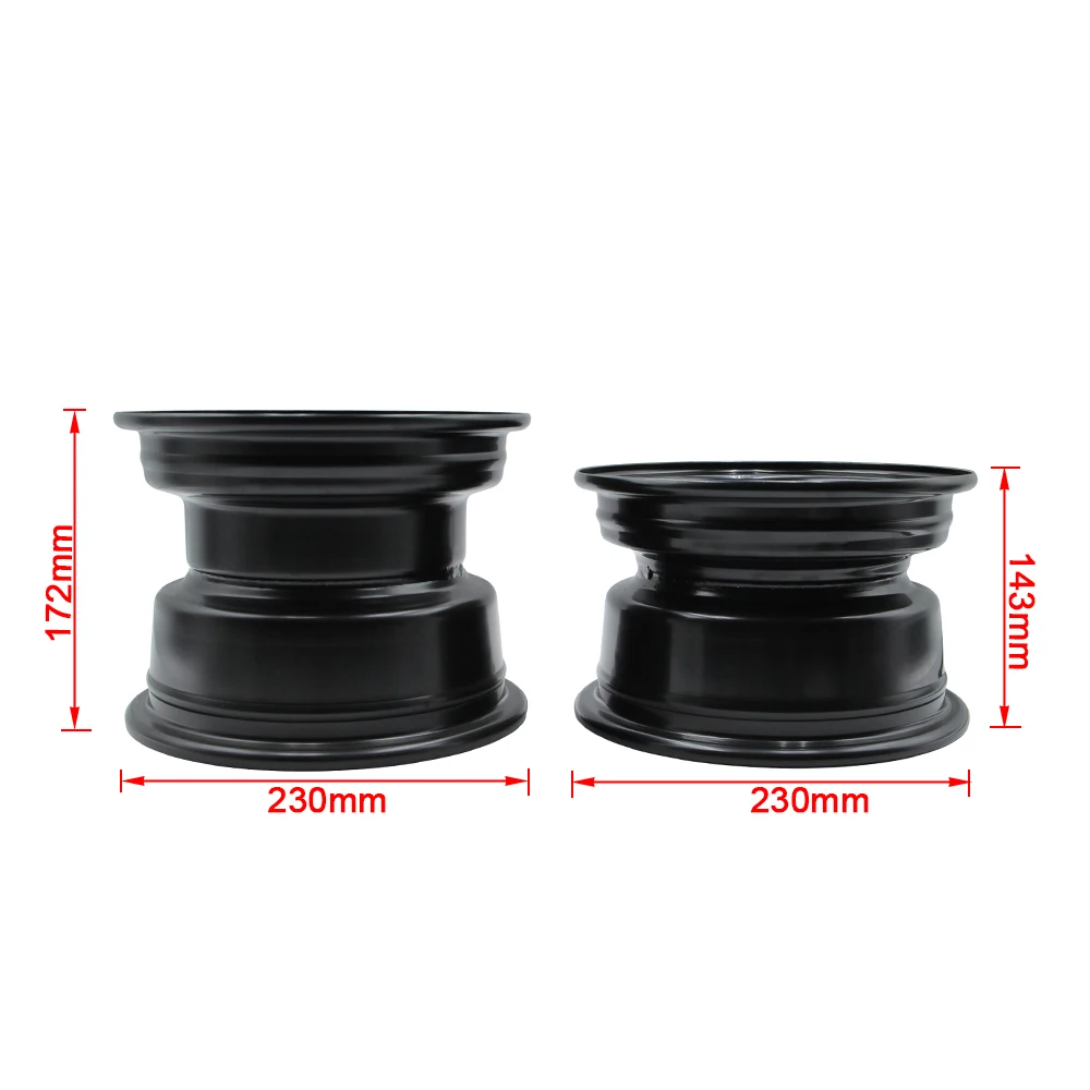 8 inch 4 Holes Front Rear Alloy Wheel Hub Rim Fit For Most 125cc-250cc ATV Go Kart UTV Buggy Quad Dirt Bike 19x7-8 18x9.5-8 Tire