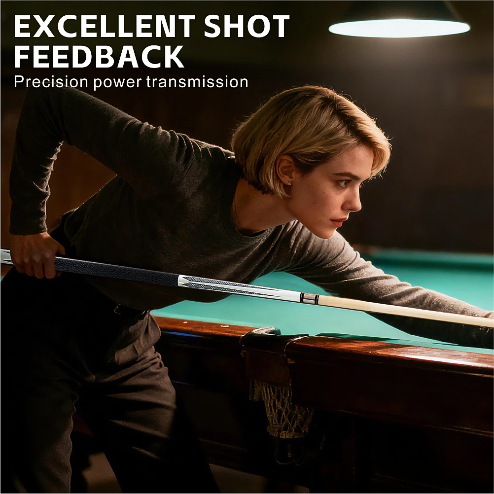 Cuppa Billiards Cue Pool Cue Stick 10.5mm/11.5mm/13mm Tip Maple Shaft Linen Thread Handle Billiards Cue Stick
