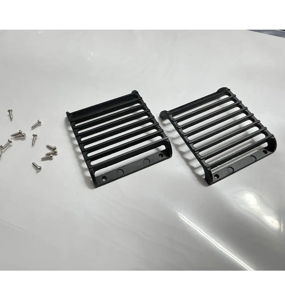 Traxxas TRX4 用メタル フロント ライト ガード – 1/10 ランドローバー ディフェンダー スタイル (2 個セット)