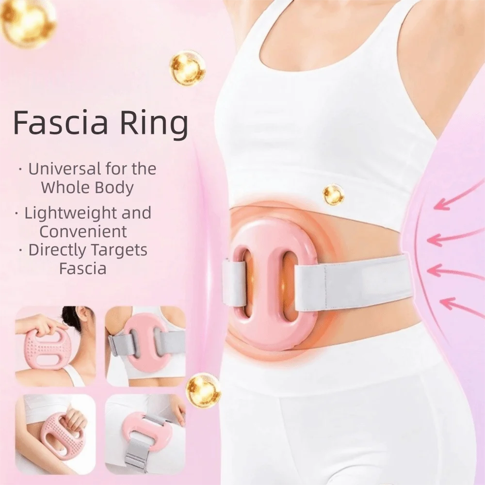 Full-Body Fascia Ring Multifunctional Deep Tissue Muscle Handheld Massager USB Charging With Belt Fascia Massager Home Gym Use