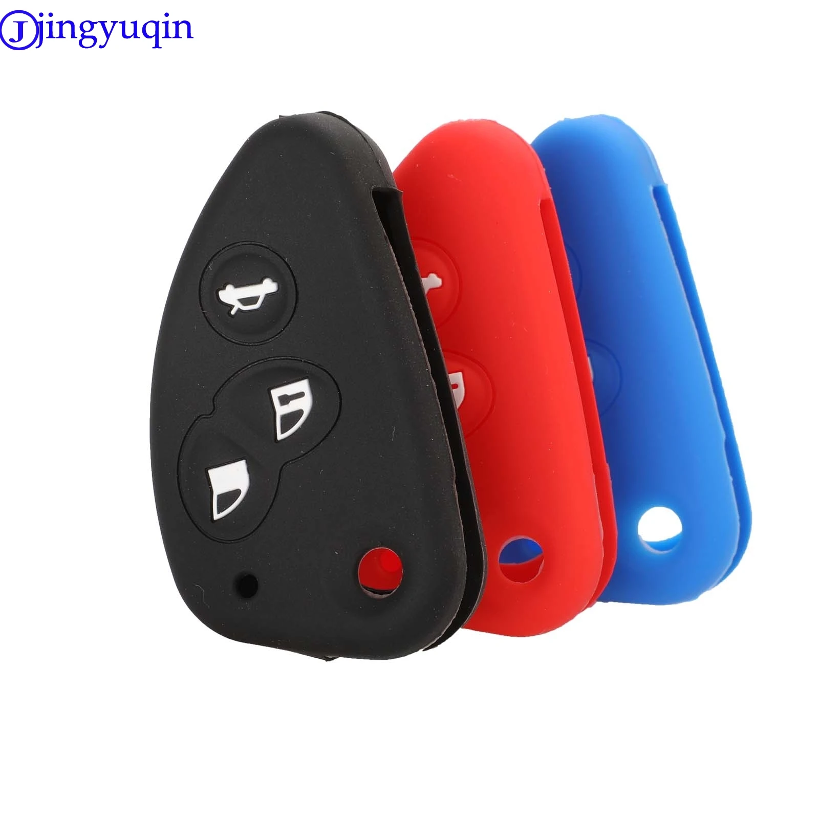 jingyuqin 3B Remote Key Silicone Cover Case Fob For Alfa Romeo 147 156 166 GT JTD TS Flip Folding