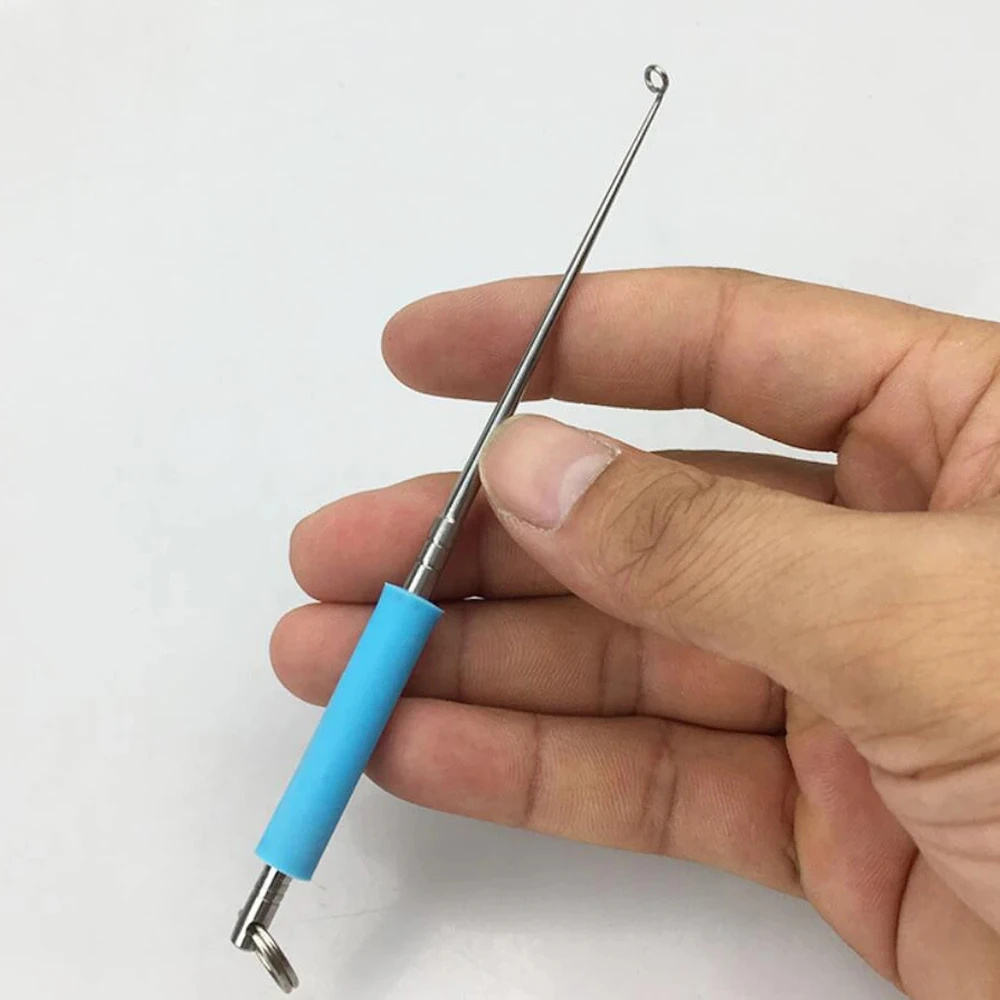 معالجة نونسليب السلامة الفولاذ المقاوم للصدأ المحمولة خطاف الصيد Disgorger هوك ديتشر الصيد هوك مزيل الألومنيوم هوك النازع