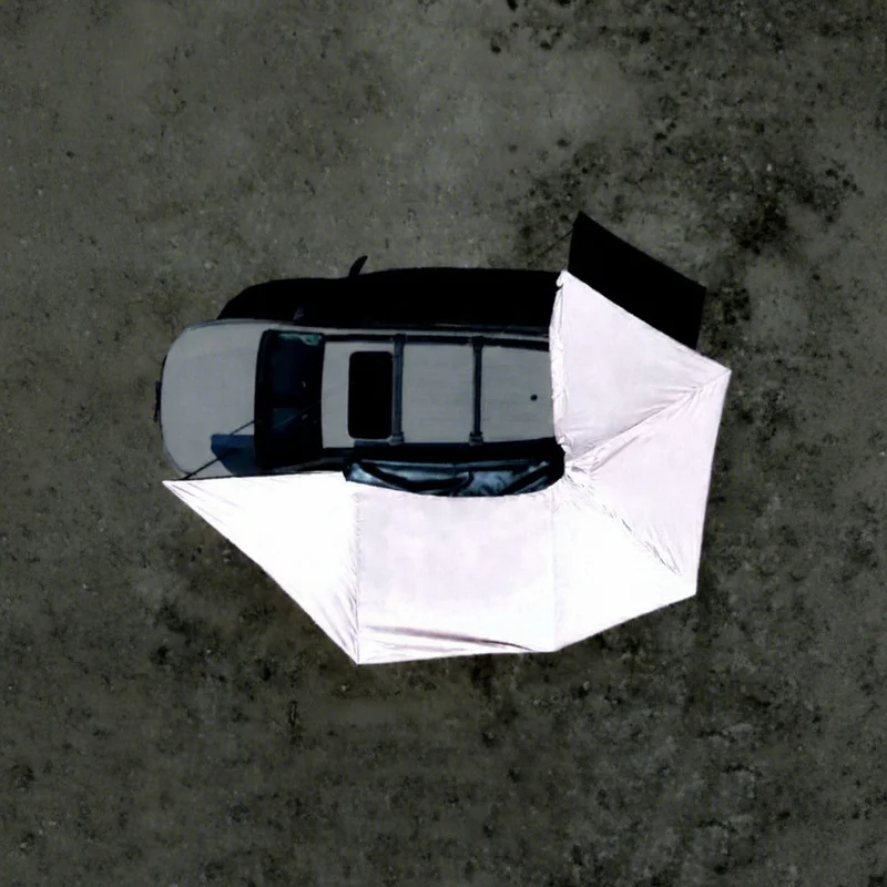 High Quality 270-degree Expandable Frameless Fan-shaped Roof Awning Four-season Double-layer 2 Person Waterproof Shelter