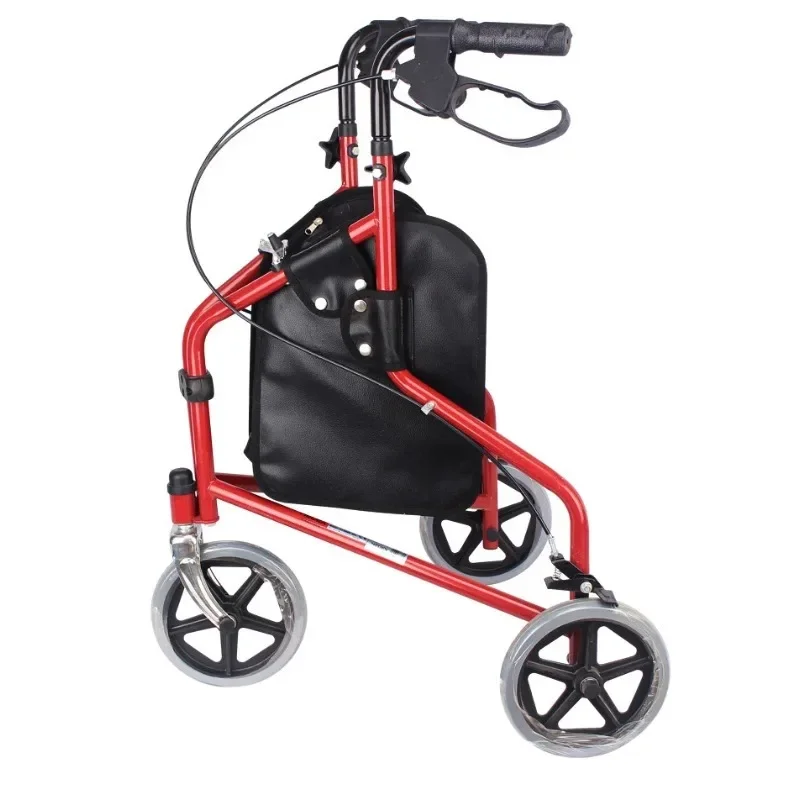 Elderly Shopping Carts Foldable Convenient Three Wheels Handcarts Elderly Walking Aid