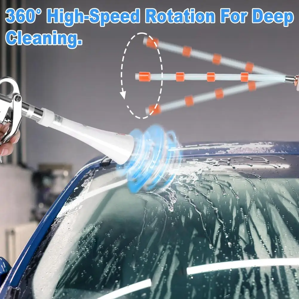 

Автомобильный инструмент Мощный очиститель воздушного потока Автомобильный воздуходувка высокого давления для эффективной детализации сухого оборудования с конической насадкой