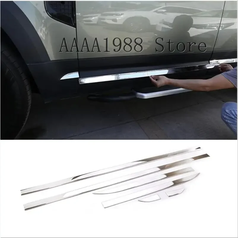 

6PCS Body Side Trim Stainless Steel Auto Modification Fit for Land Rover Defender 2020 2021 Car Accessories