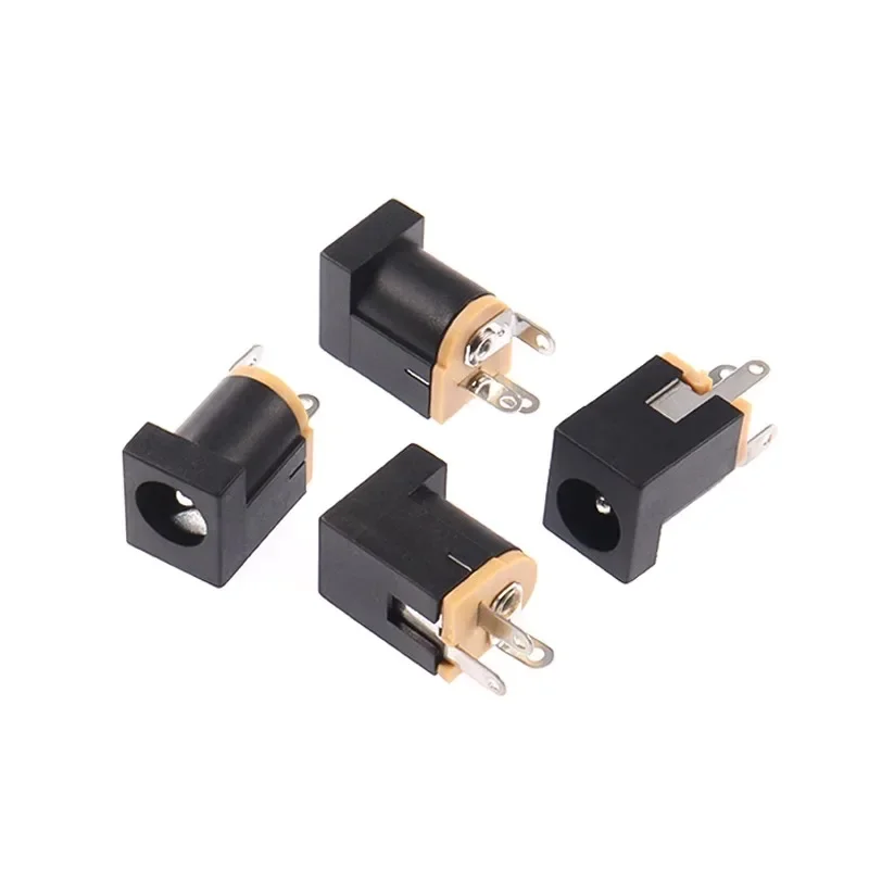 

10PCS DC-012 DC Power Jack Socket Connector DC012 5.5*2.1mm 5.5X2.5MM Socket 180 feet Vertical