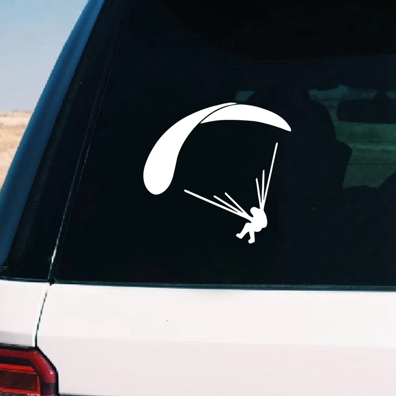 1Pc Skydive Paragliding Sport Vinyl Sticker, Cool Waterproof Decal for Car Motorcycle Helmet Decor 11x10.5cm - view 5