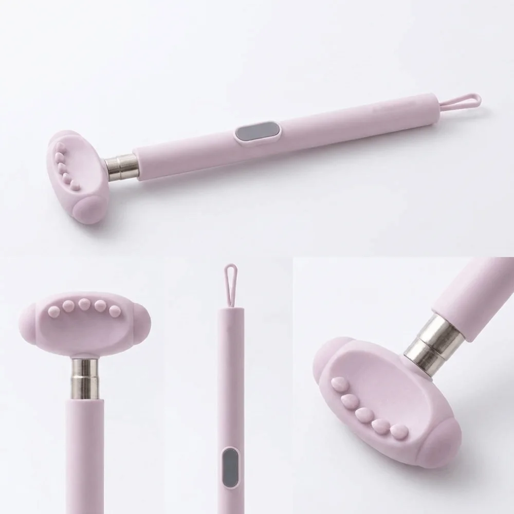 Extendable Handle Back Scratcher Portable Design Dual Head Massage Hammer Adjustable Length Lightweight Structure