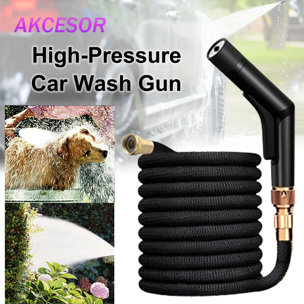 

Водяной пистолет для мойки автомобилей 2,5/5/10 м, мойка высокого давления, 3 режима, спрей, алюминиевая насадка премиум-класса со шлангом, набор для чистки садовых домашних животных