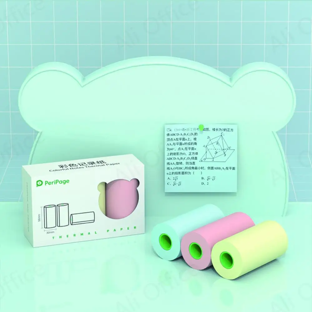 Peripage Thermal Paper Roll 57mm For Mini Portable Printer Color Paper Label Receipt Photo Paper Safe Free BPA Smooth Printing