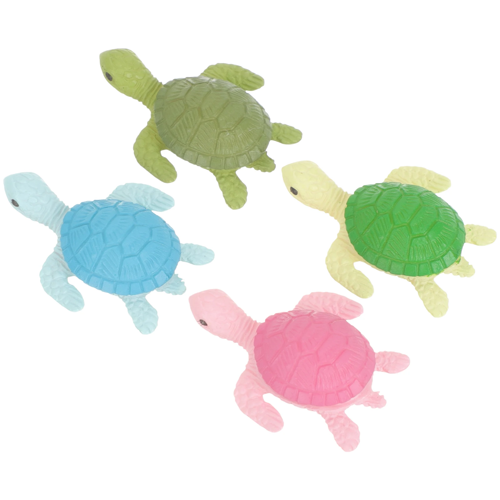 

8pcs Turtle Figurines Sea Turtle Statue Bonsai Garden Decoration Micro Landscape Fish Tank Mini Animal Figurines Pvc Statues For