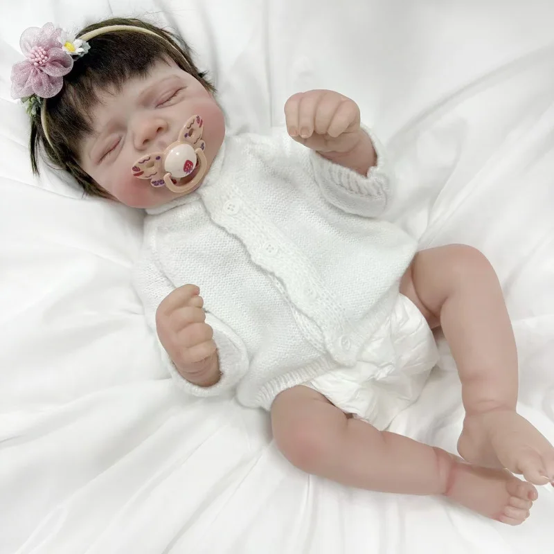 NPK 19''Handmad Full Body Vinyl Reborn Pascale 3D Huid met Zichtbare Aderen Hoge Kwaliteit Collectible Art Doll