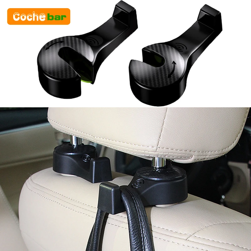 Car Seat Back Hook Headrest Hidden Mount Auto Vehicle Back Seat Organizer Car Accessories Hanging Hooks Storage Hanger Universal