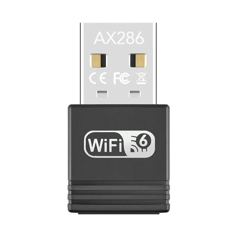 

Гениальный USB-адаптер Wi-Fi 6 Ax286 Мбит/с 2,4G беспроводной Wi-Fi 6 без драйверов MU-MIMO OFDMA для Win7/8.1/10/11