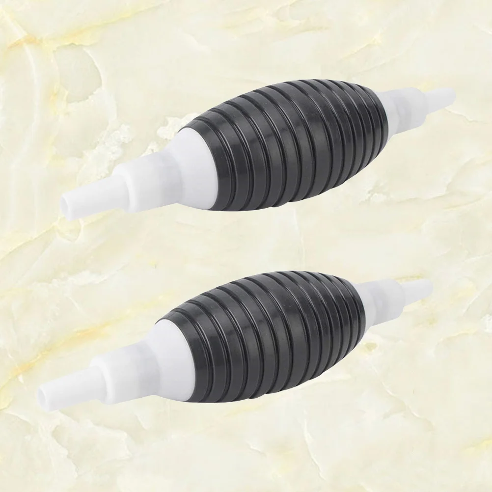 

2Pcs Hand Pump Sucker for Oil Water Fuel Transfer PVC Transparent Large Sphere Suction Pump for Lawn Mower Vehicles