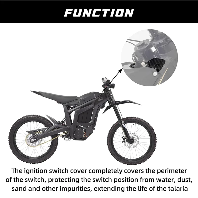 

A13F-Electric Dirt Bike Ignition Switch Cover Start Switch Cover Ignition Key Lock Cylinder Cover For Talaria Sting MX3 MX4