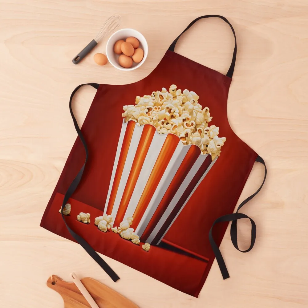 

Popcorn Pop Red Apron Useful Things For Kitchen Restaurant Kitchen Equipment Apron