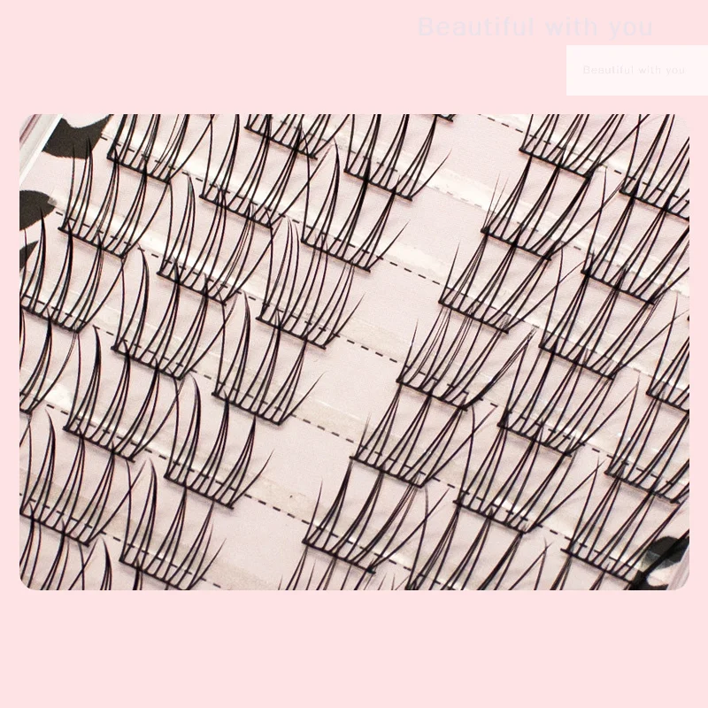 NewNo adhesivo pestañas postizas autoadhesivas DIY extensión de pestañas segmentadas herramienta de aumento de ojos de anime