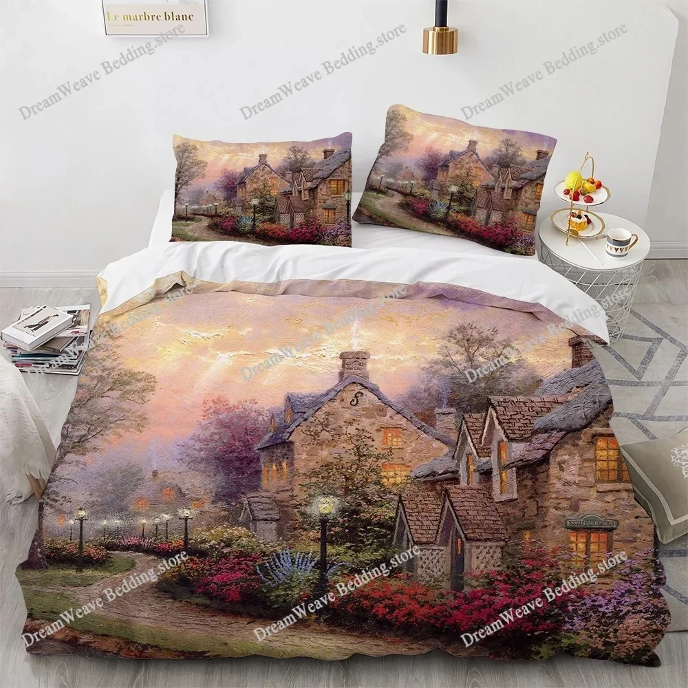 

Oil Bedding Set Duvet Cover 3d Bedding Fashion Design Decoration King Duvet Cover Set Double Bed Set Bedding Sets Luxury Gift963