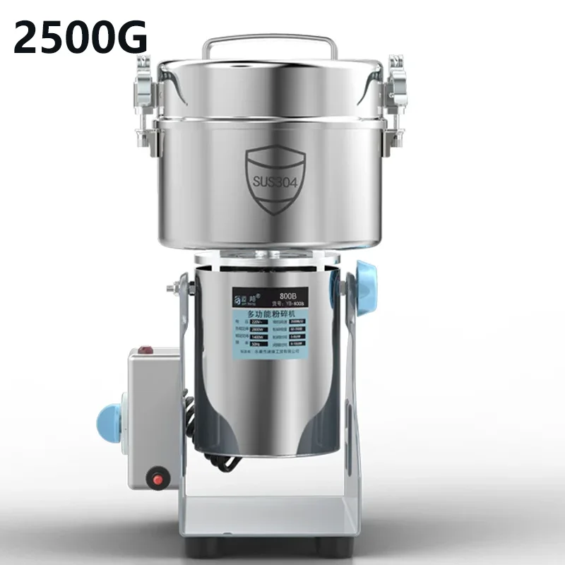 DIVEDEER 220V Graan Spice Koffiemolen 150/2500/4500G Huishoudelijke Universele Granen Grinder Medicinale Materiaal crusher