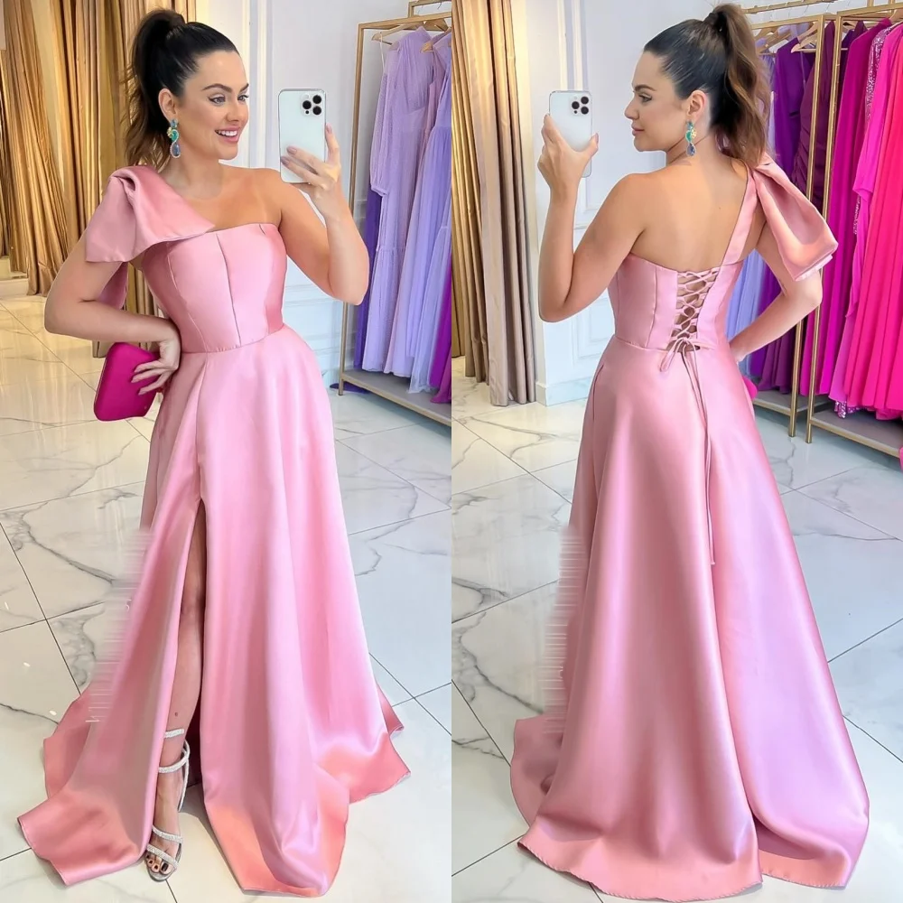 Customized Prom Dress Yipeisha One-shoulder A-line Quinceanera Dresses Bows sвечернее Платье Женское Ballkleider 공주드레스  Sexy Cas