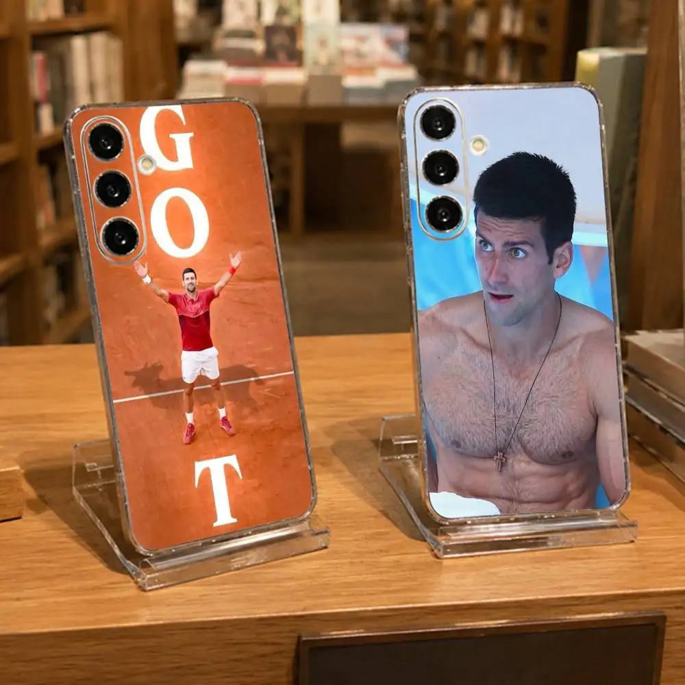 Tennis king Novak Djokovic Phone Case For Samsung A71, A70, A52, A51, A40, A30, A20 Transparent Cover