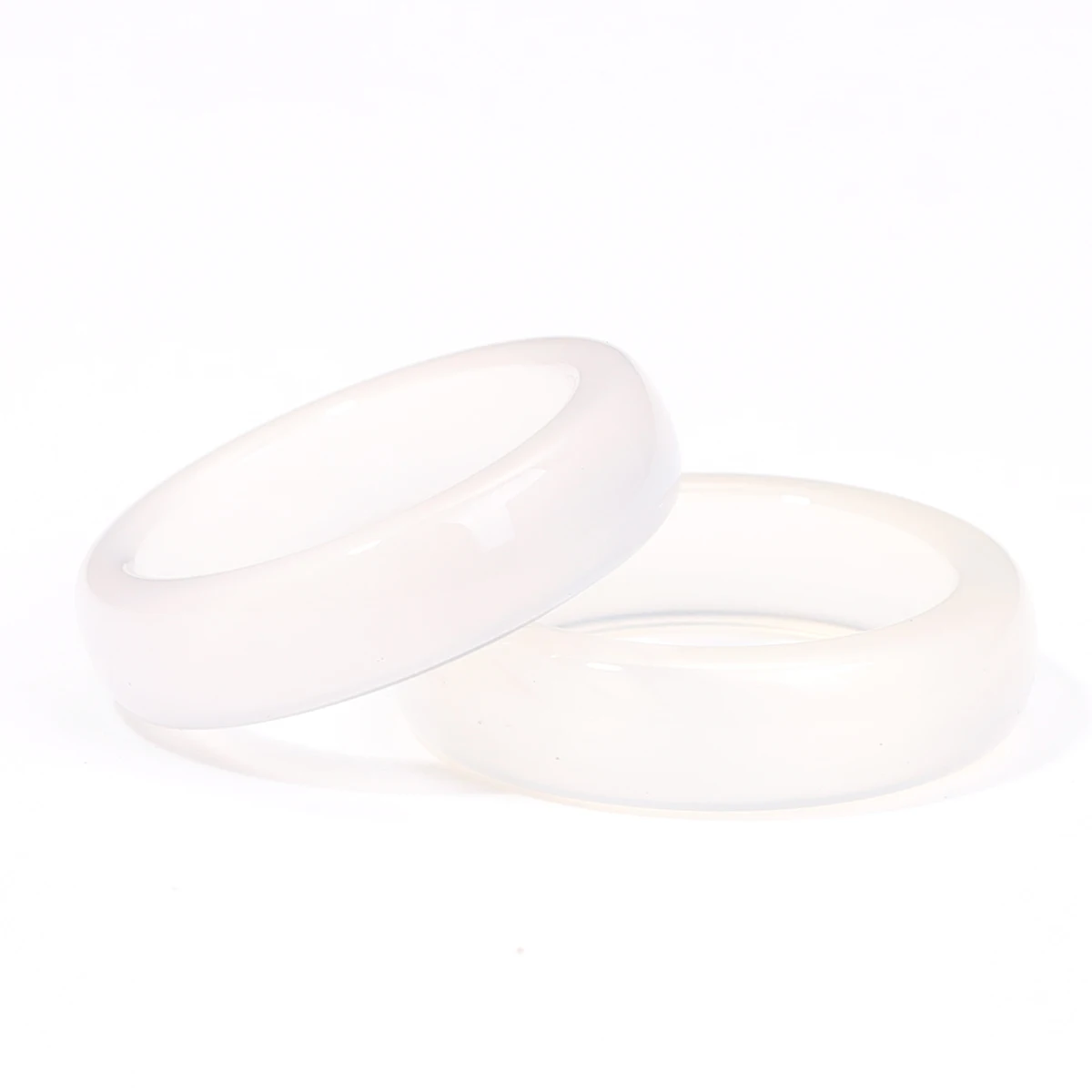 1 Stück Naturstein-Kristall-Achat-Hämatit-Ring, Unisex, modisch, 3 mm breit, Verlobungsring, Valentinstag, Schmuck, Geschenk, 옥반� – Detail 31