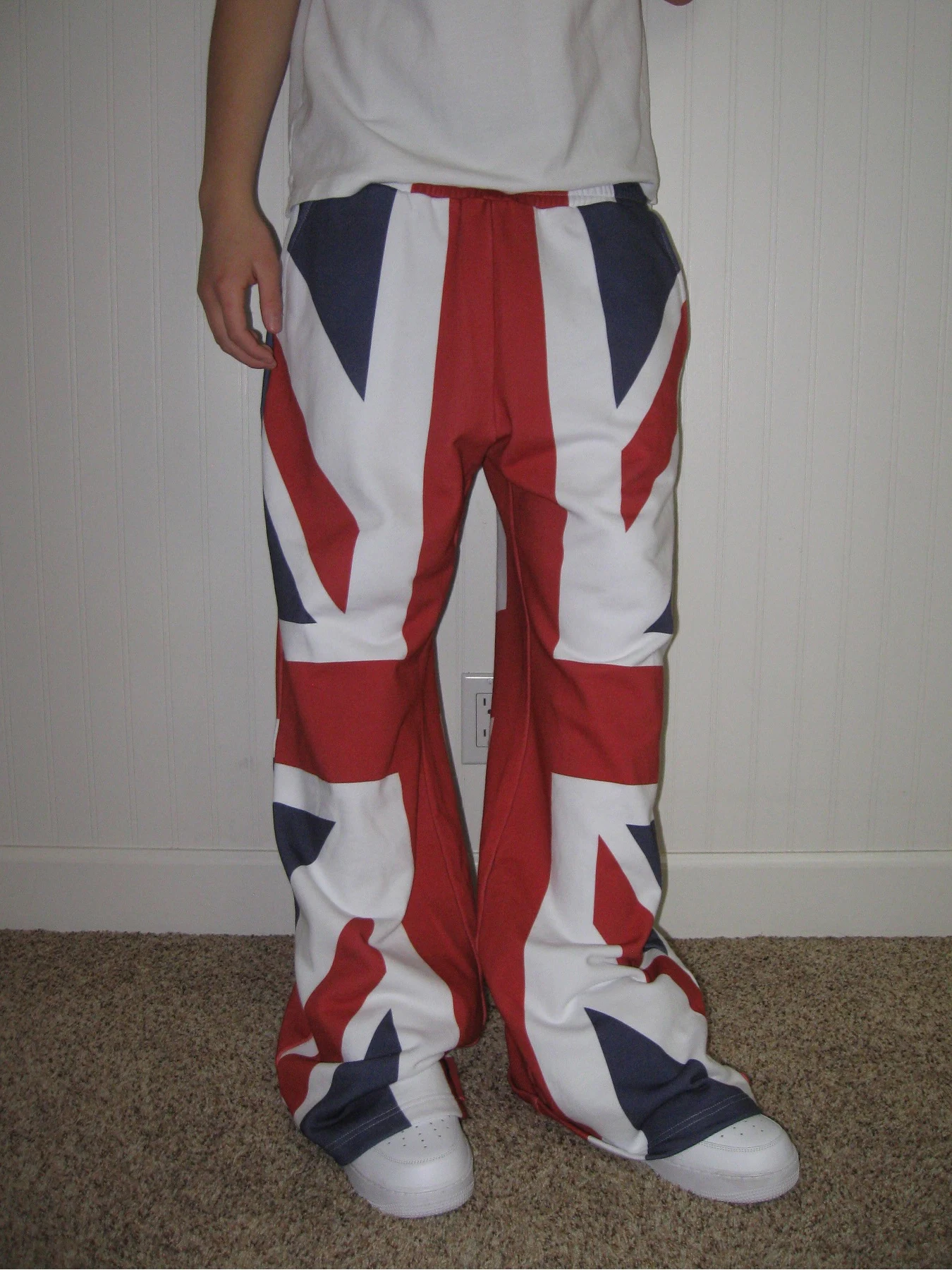 2025 جديد شارع الهيب هوب مطبوعة الربط عارضة السراويل المستقيمة فضفاضة ومتعددة الاستخدامات