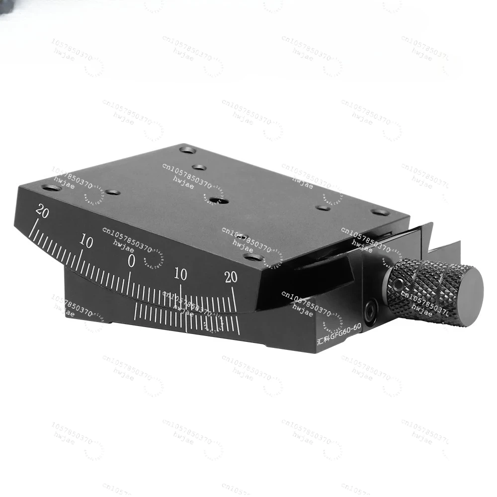 X-axis Angle Tilt Slide Manual Curvature Platform Fine Adjustment Goniometer Angle Platform GFG60/40/GFX60