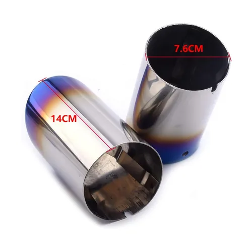 Imagen 2 del producto Silenciador de tubo de escape de coche de acero inoxidable, punta de silenciador de escape para Audi A4 B8 Q5 A5 A3 8V 8P A1 VW Passat B7 CC Tiguan