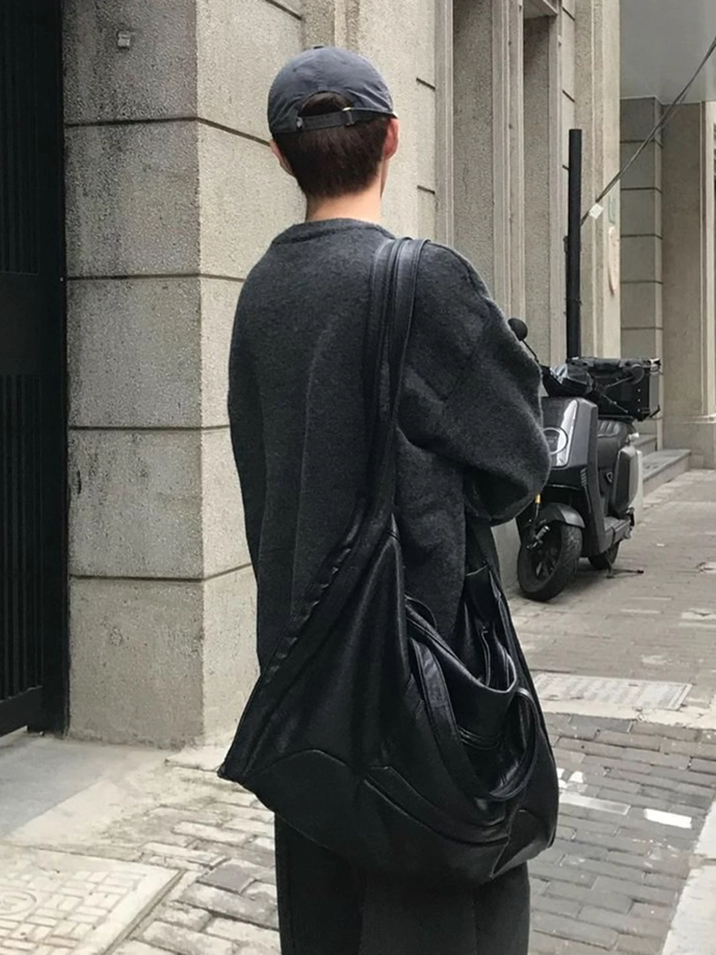 Suéter de Punto con Cuello en V para Hombre, Cseta Interior, Estilo Clásico,  Informal, Hoado, de Manga Larga, Cálid...