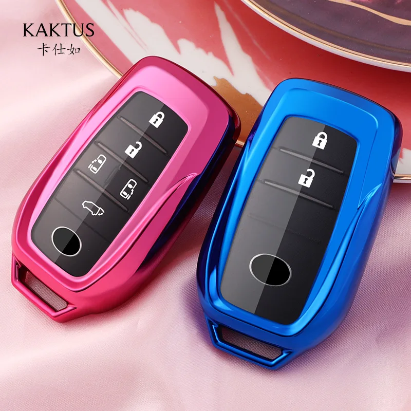 The Car Key Case Is Suitable for Toyota Alphard Landcruiser Prado Car Key Chain  LM300H Set