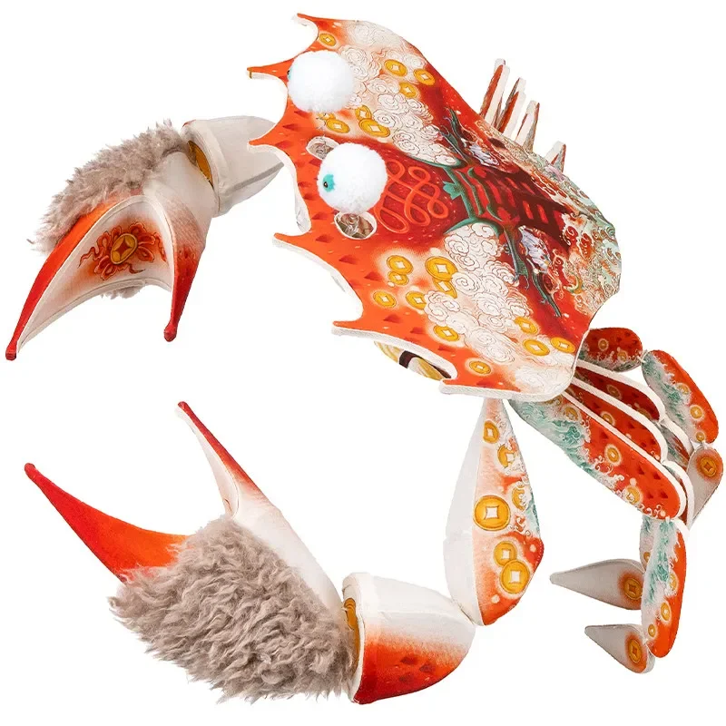 Handmade 2025 new crab lamp handmade DIY material package lantern bamboo woven flower lamp antique Chinese portable