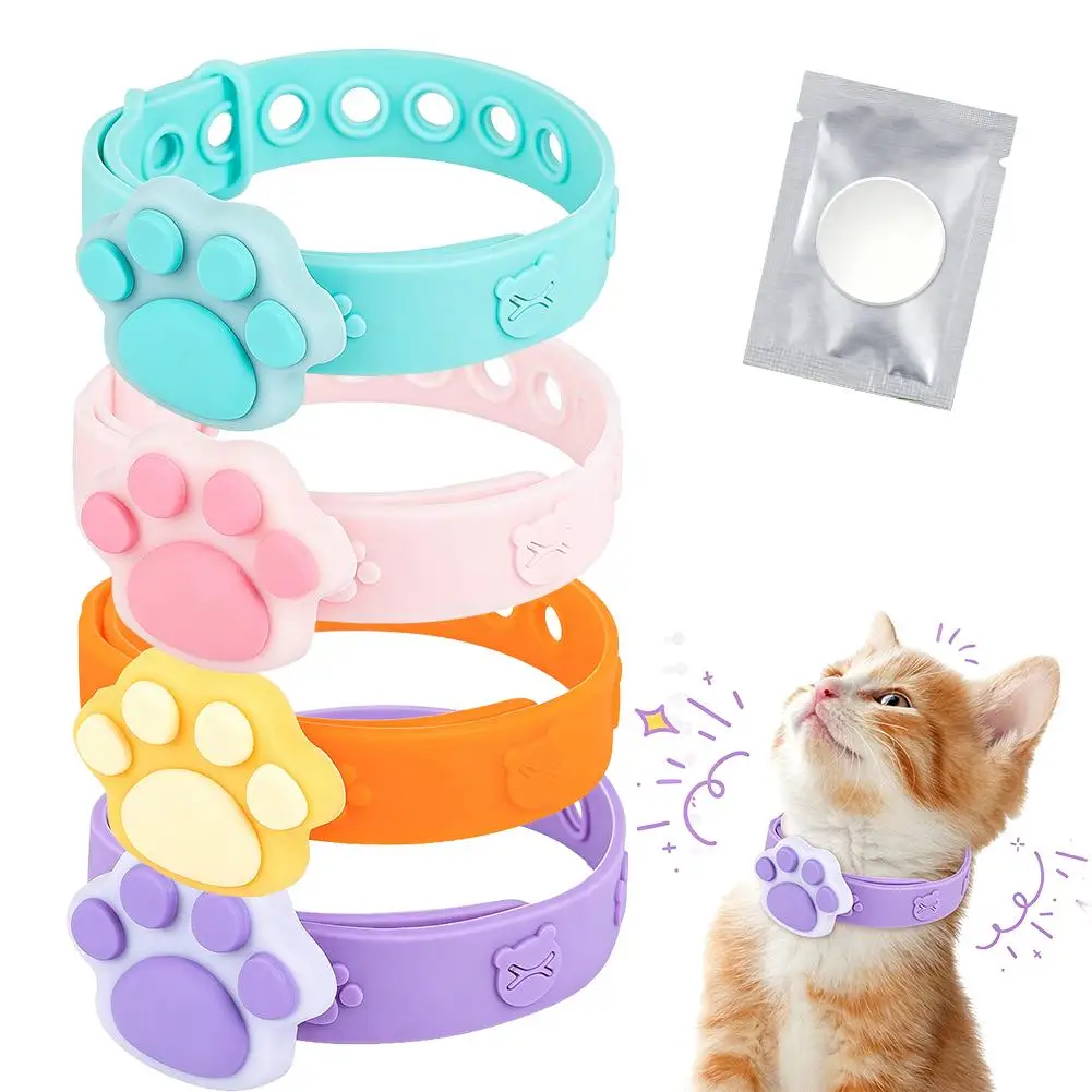 Waterproof Pet Insect Repellent Collar Slow Release Essential Oil Diffusion Band Adjustable Combination Anti Pest Ring For Puppy