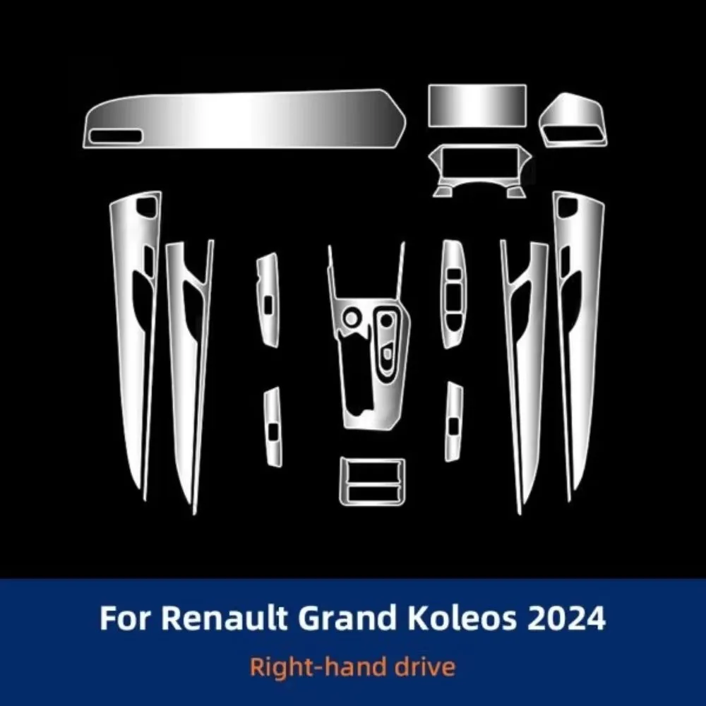 For Renault Koleos 24-26 Car Interior TPU Protector Anti-scratch Film Auto Protective Transparent Anti-tear Stickers Accessories
