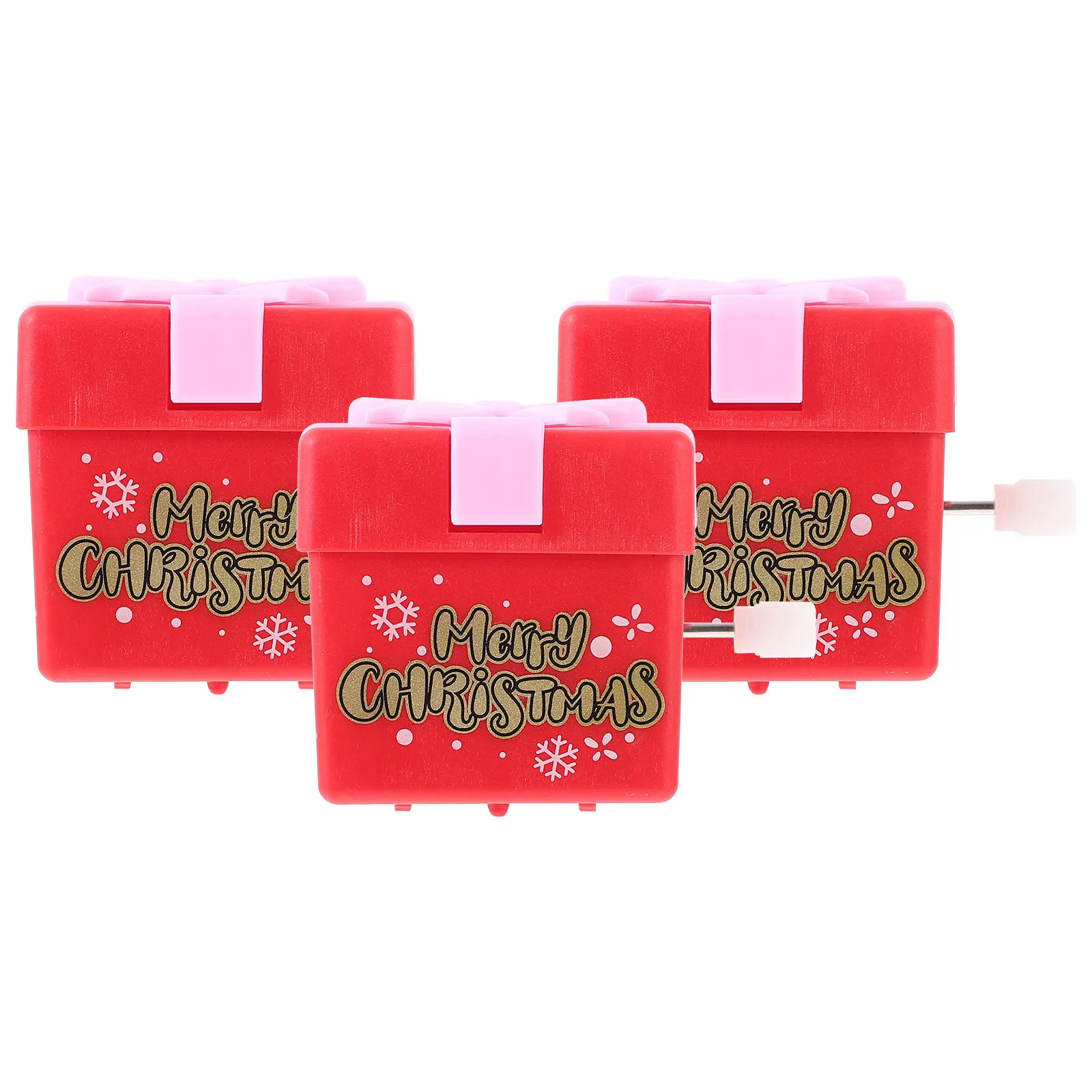 

3pcs Christmas Wind Up Decorative Clockwork Playthings For Xmas Party Gift Novelty Walking Kids Portable Desktop Prank